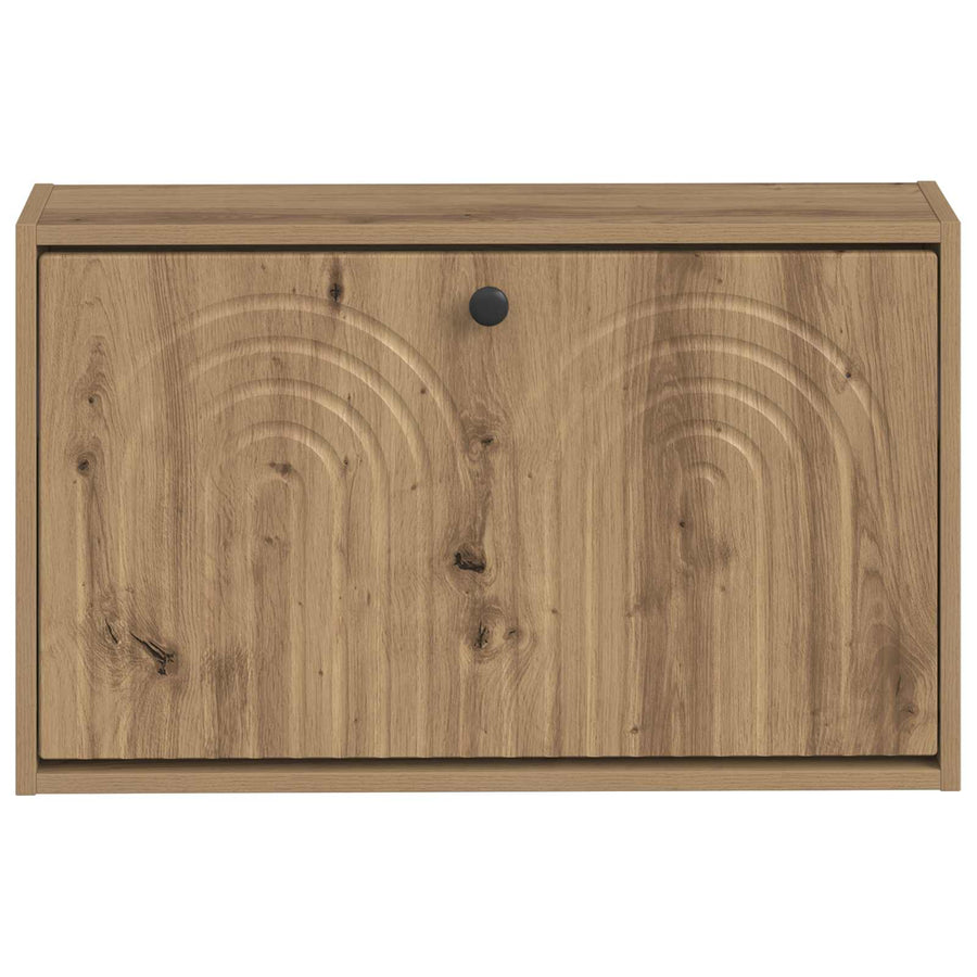 Wandgemonteerde Schoenkast ALKMAAR 71 x 17 x 43 cm Bewerkt hout