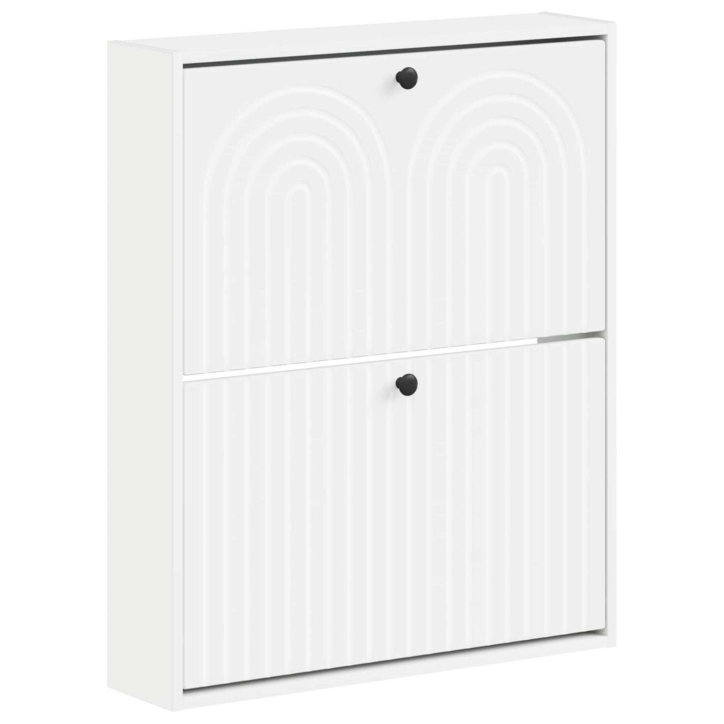 Wandgemonteerde Schoenkast ALKMAAR 71 x 17 x 86 cm Bewerkt hout