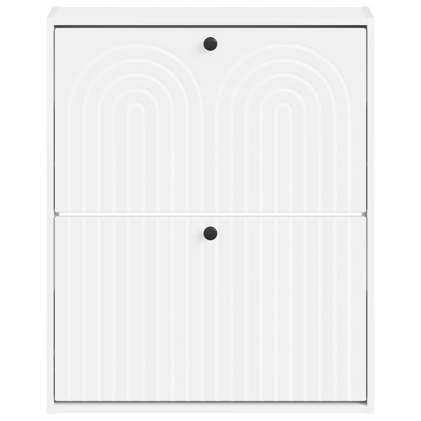 Wandgemonteerde Schoenkast ALKMAAR 71 x 17 x 86 cm Bewerkt hout