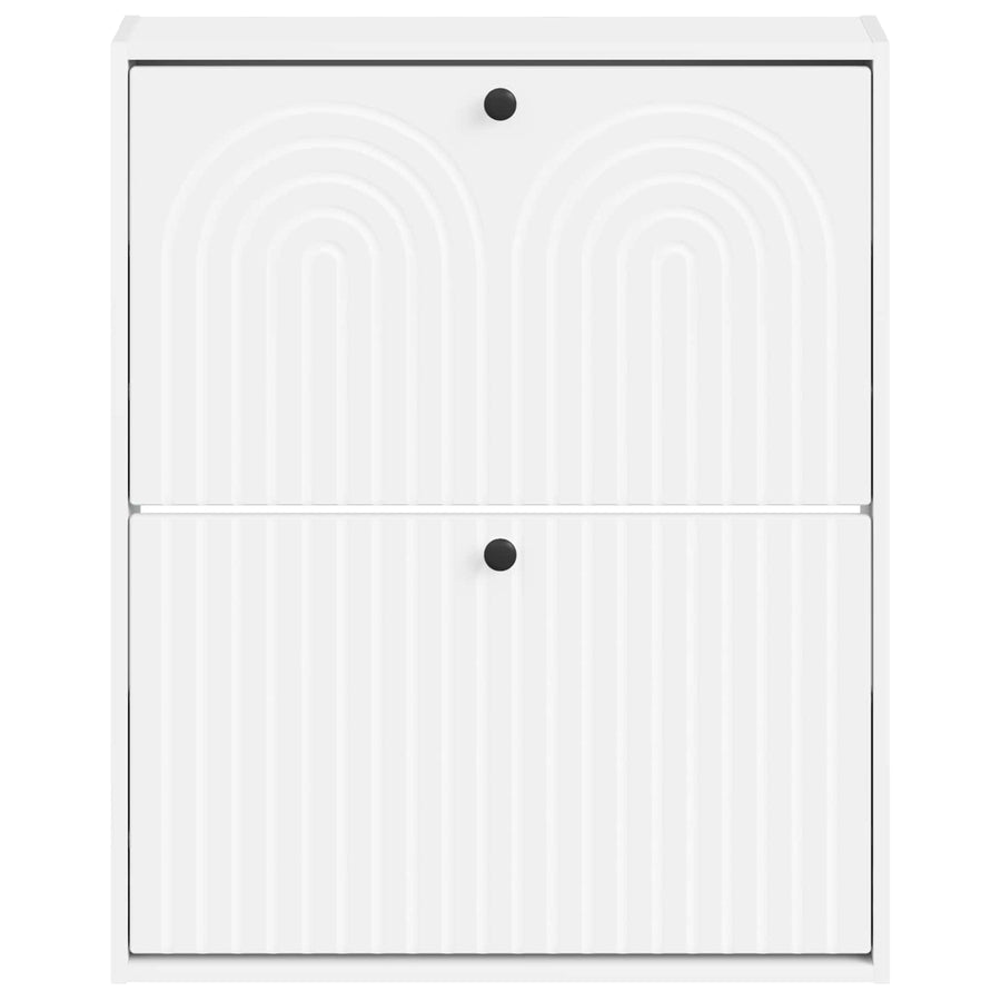 Wandgemonteerde Schoenkast ALKMAAR 71 x 17 x 86 cm Bewerkt hout