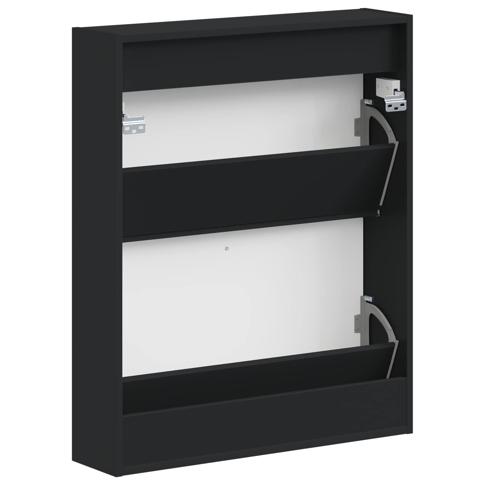 Wandgemonteerde Schoenkast ALKMAAR 71 x 17 x 86 cm Bewerkt hout