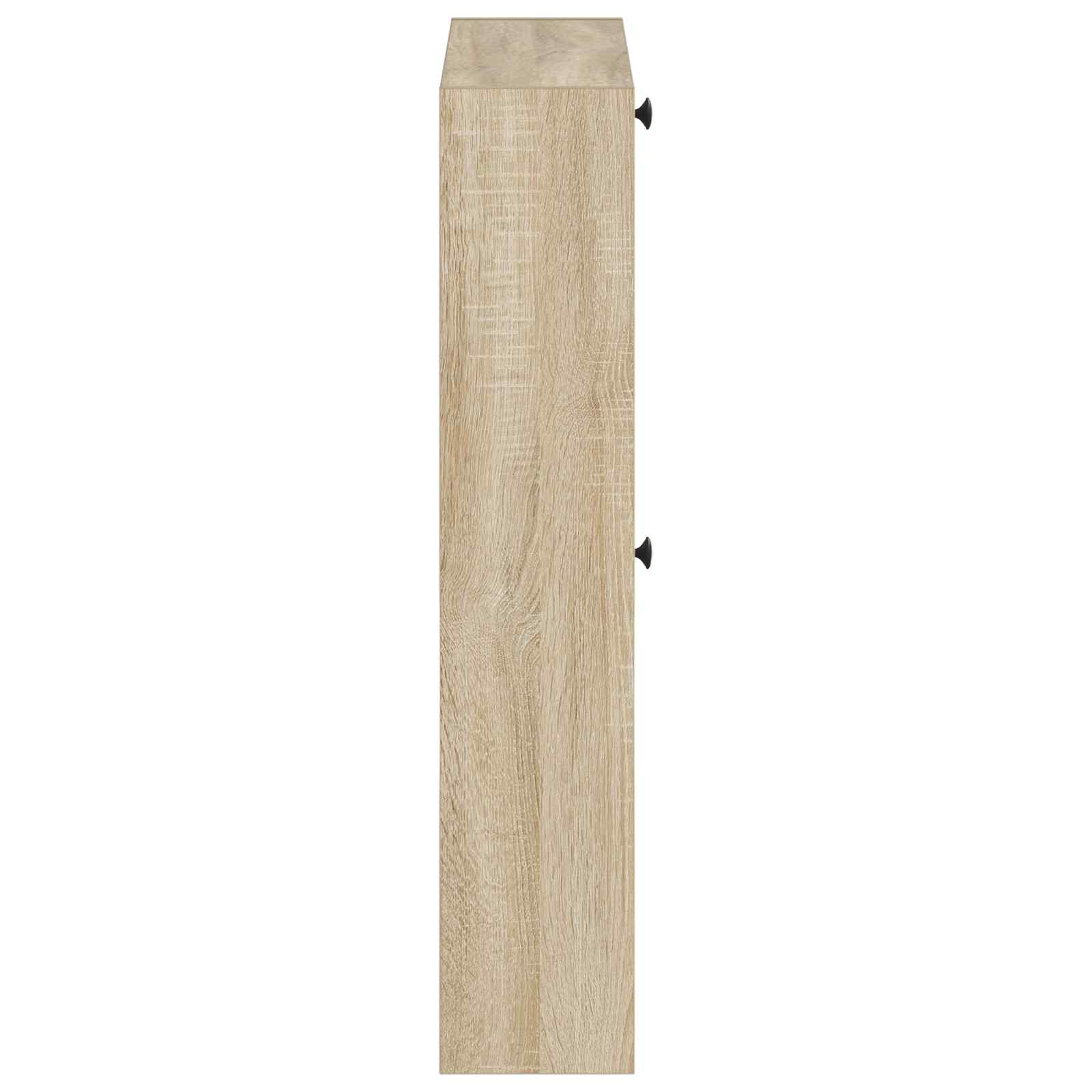 Wandgemonteerde Schoenkast ALKMAAR 71 x 17 x 86 cm Bewerkt hout