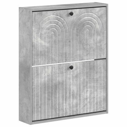 Wandgemonteerde Schoenkast ALKMAAR 71 x 17 x 86 cm Bewerkt hout