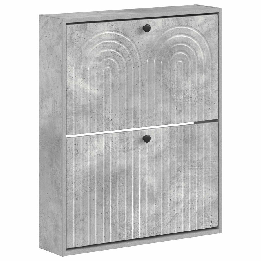 Wandgemonteerde Schoenkast ALKMAAR 71 x 17 x 86 cm Bewerkt hout