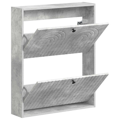 Wandgemonteerde Schoenkast ALKMAAR 71 x 17 x 86 cm Bewerkt hout