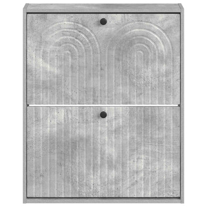 Wandgemonteerde Schoenkast ALKMAAR 71 x 17 x 86 cm Bewerkt hout
