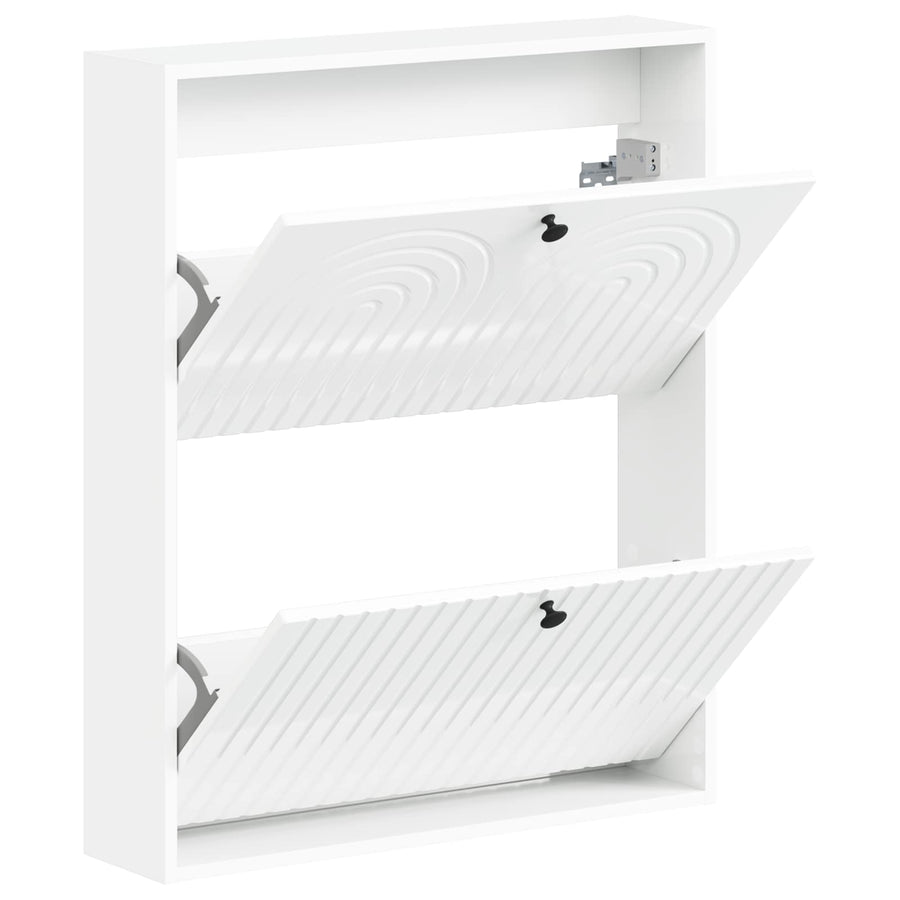 Wandgemonteerde Schoenkast ALKMAAR 71 x 17 x 86 cm Bewerkt hout