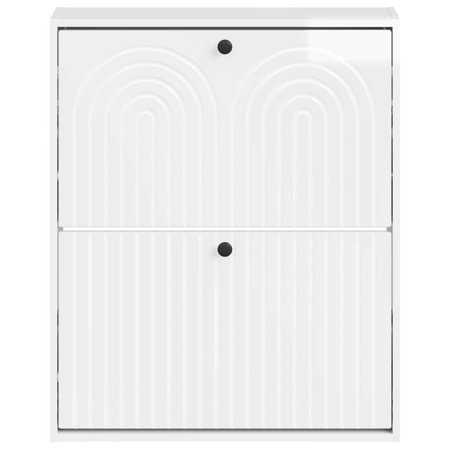 Wandgemonteerde Schoenkast ALKMAAR 71 x 17 x 86 cm Bewerkt hout