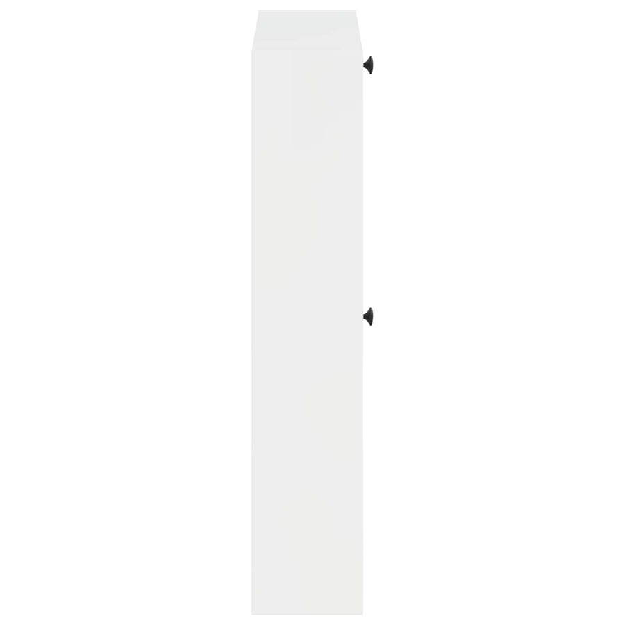 Wandgemonteerde Schoenkast ALKMAAR 71 x 17 x 86 cm Bewerkt hout