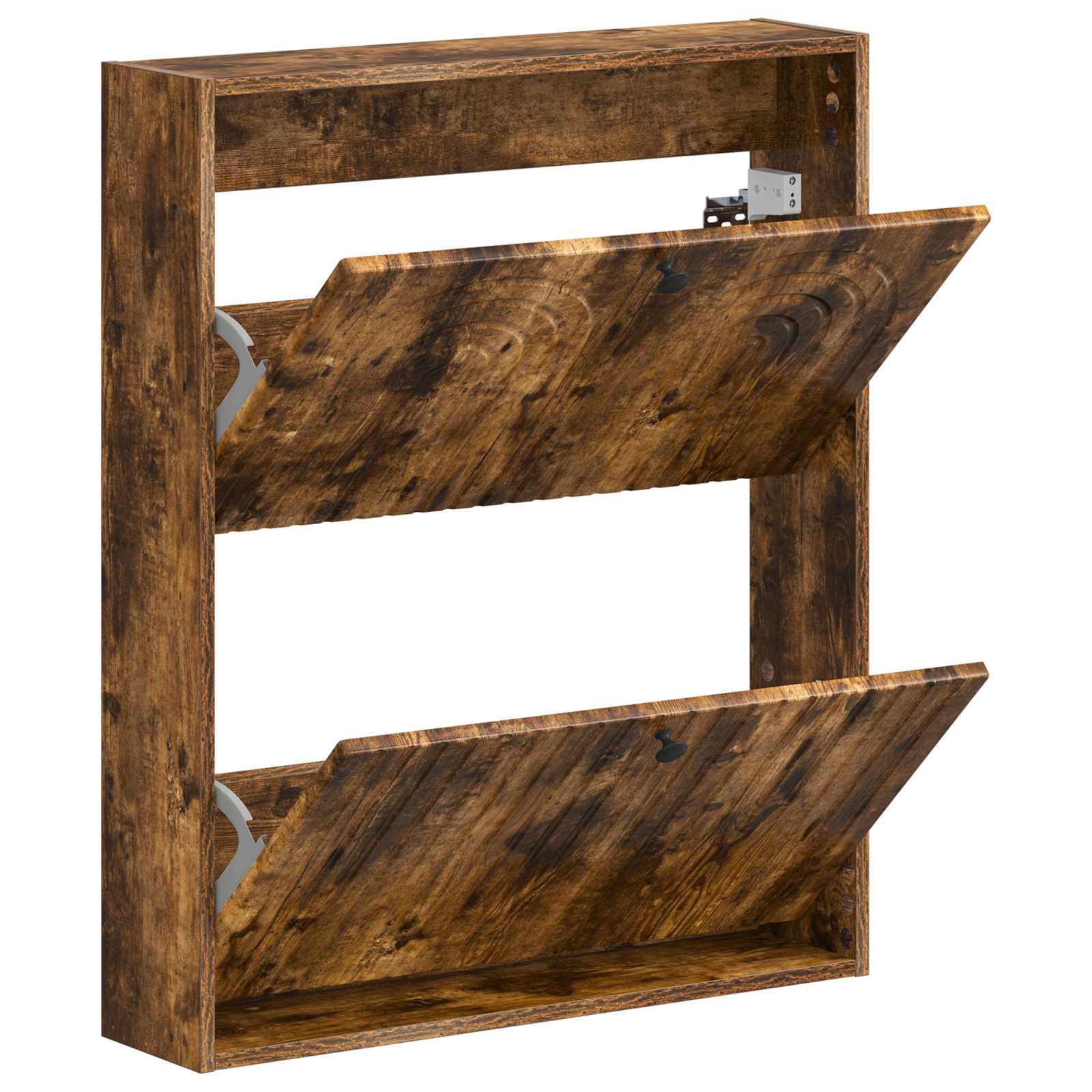 Wandgemonteerde Schoenkast ALKMAAR 71 x 17 x 86 cm Bewerkt hout
