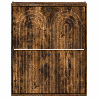 Wandgemonteerde Schoenkast ALKMAAR 71 x 17 x 86 cm Bewerkt hout
