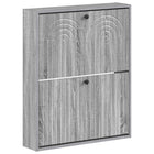 Wandgemonteerde Schoenkast ALKMAAR 71 x 17 x 86 cm Bewerkt hout