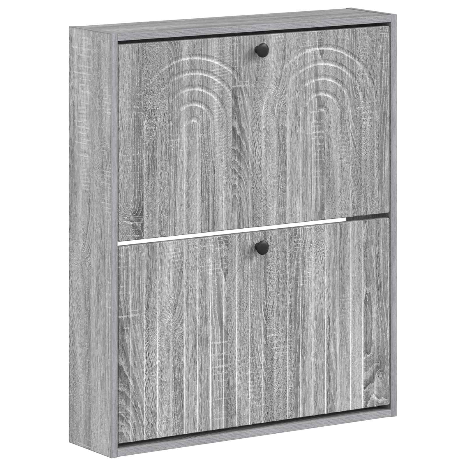 Wandgemonteerde Schoenkast ALKMAAR 71 x 17 x 86 cm Bewerkt hout
