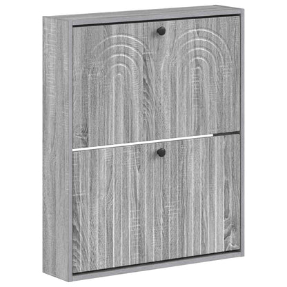Wandgemonteerde Schoenkast ALKMAAR 71 x 17 x 86 cm Bewerkt hout