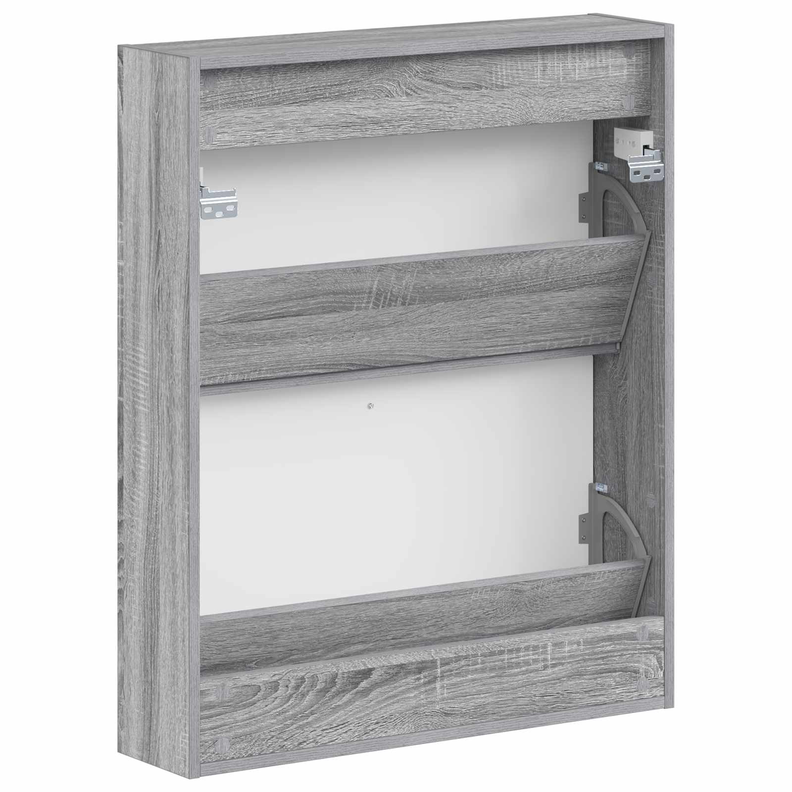Wandgemonteerde Schoenkast ALKMAAR 71 x 17 x 86 cm Bewerkt hout