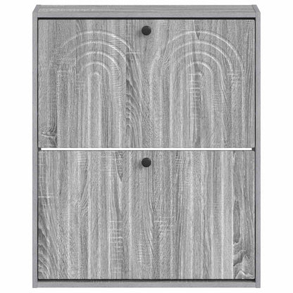 Wandgemonteerde Schoenkast ALKMAAR 71 x 17 x 86 cm Bewerkt hout