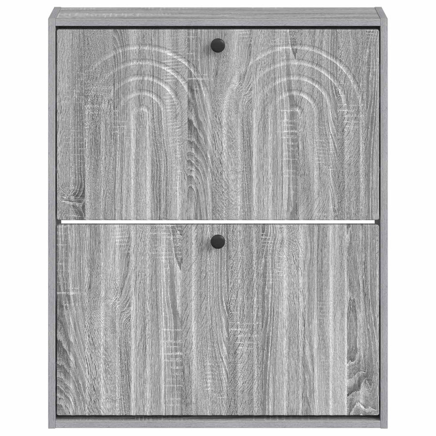 Wandgemonteerde Schoenkast ALKMAAR 71 x 17 x 86 cm Bewerkt hout