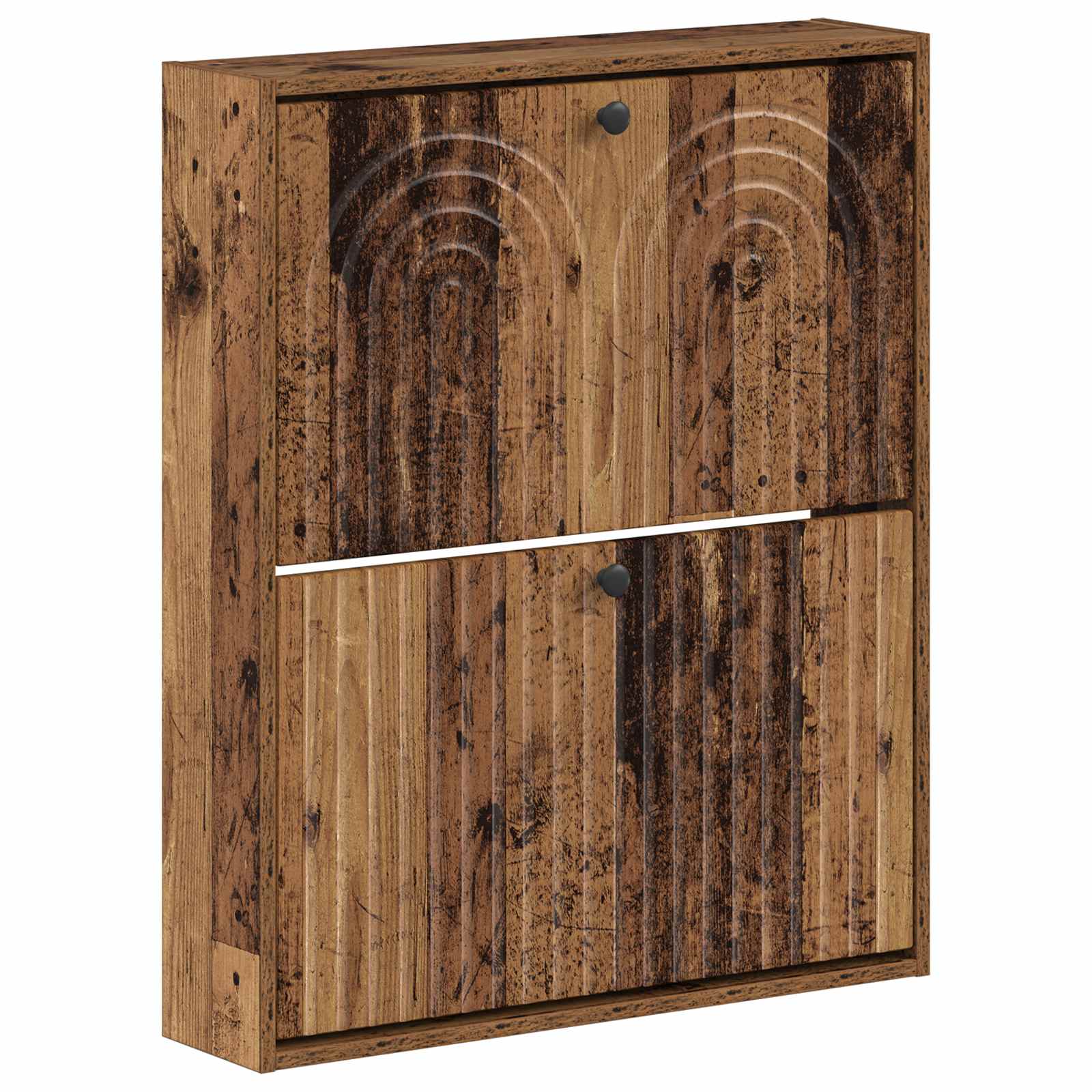 Wandgemonteerde Schoenkast ALKMAAR 71 x 17 x 86 cm Bewerkt hout