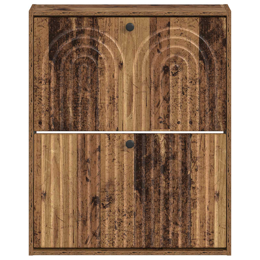 Wandgemonteerde Schoenkast ALKMAAR 71 x 17 x 86 cm Bewerkt hout