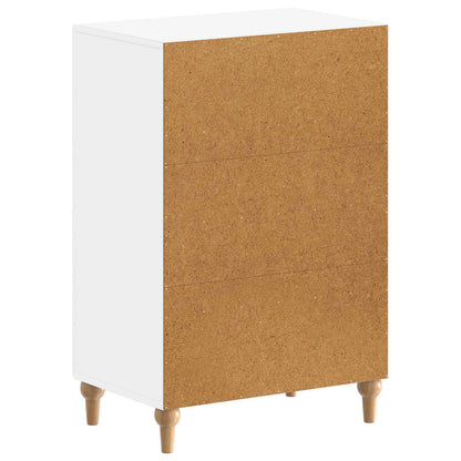 Schoenenkast ALKMAAR 59,5 x 39,5 x 90 cm Bewerkt hout Wit