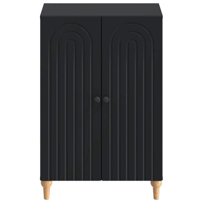 Schoenenkast ALKMAAR 59,5 x 39,5 x 90 cm Bewerkt hout Zwart