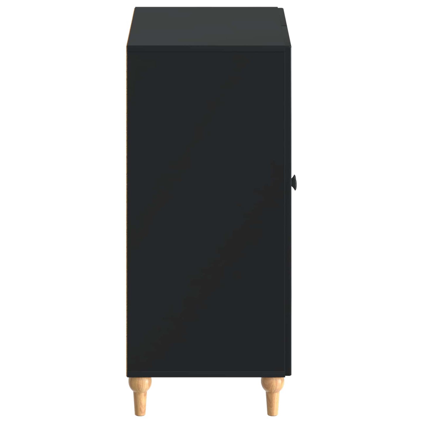 Schoenenkast ALKMAAR 59,5 x 39,5 x 90 cm Bewerkt hout Zwart
