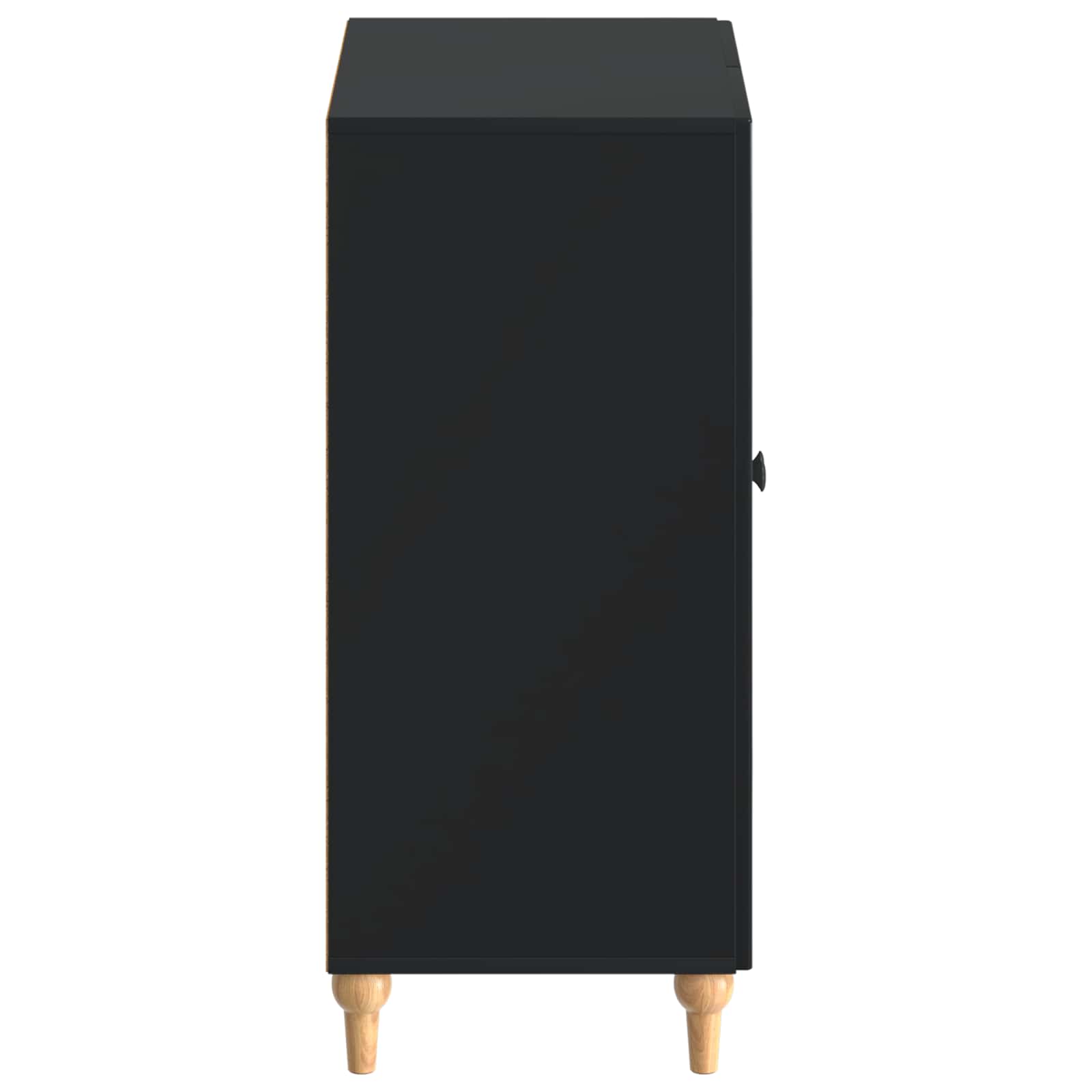 Schoenenkast ALKMAAR 59,5 x 39,5 x 90 cm Bewerkt hout Zwart