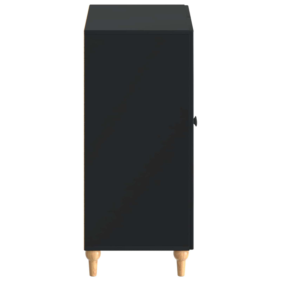 Schoenenkast ALKMAAR 59,5 x 39,5 x 90 cm Bewerkt hout Zwart
