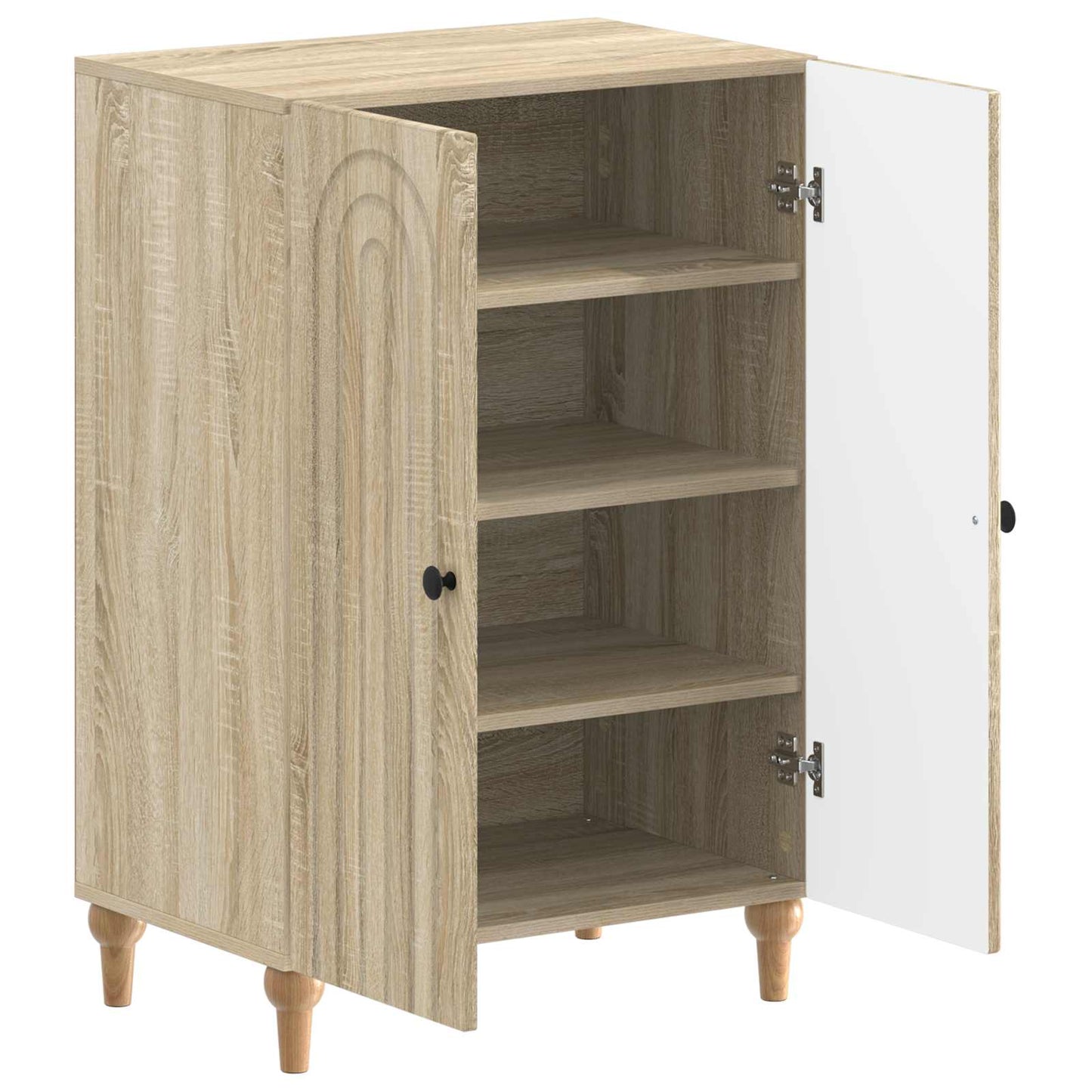 Schoenenkast ALKMAAR 59,5 x 39,5 x 90 cm Bewerkt hout