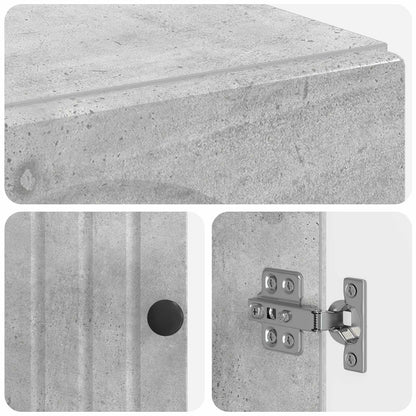 Schoenenkast ALKMAAR 59,5 x 39,5 x 90 cm Bewerkt hout