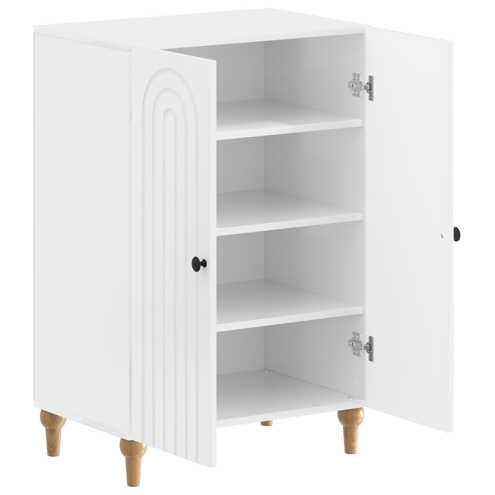 Schoenenkast ALKMAAR 59,5 x 39,5 x 90 cm Bewerkt hout