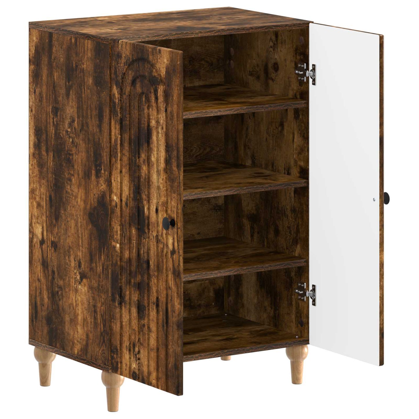 Schoenenkast ALKMAAR 59,5 x 39,5 x 90 cm Bewerkt hout