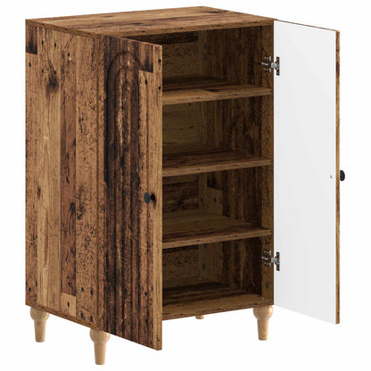 Schoenenkast ALKMAAR 59,5 x 39,5 x 90 cm Bewerkt hout Oud hout
