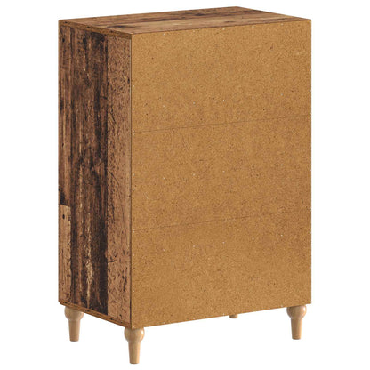 Schoenenkast ALKMAAR 59,5 x 39,5 x 90 cm Bewerkt hout Oud hout