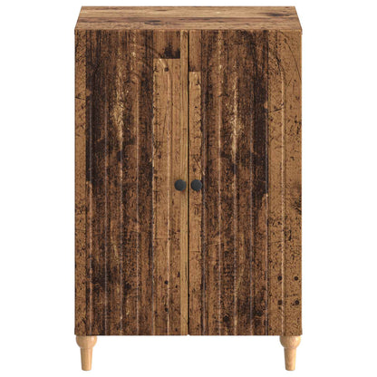 Schoenenkast ALKMAAR 59,5 x 39,5 x 90 cm Bewerkt hout Oud hout