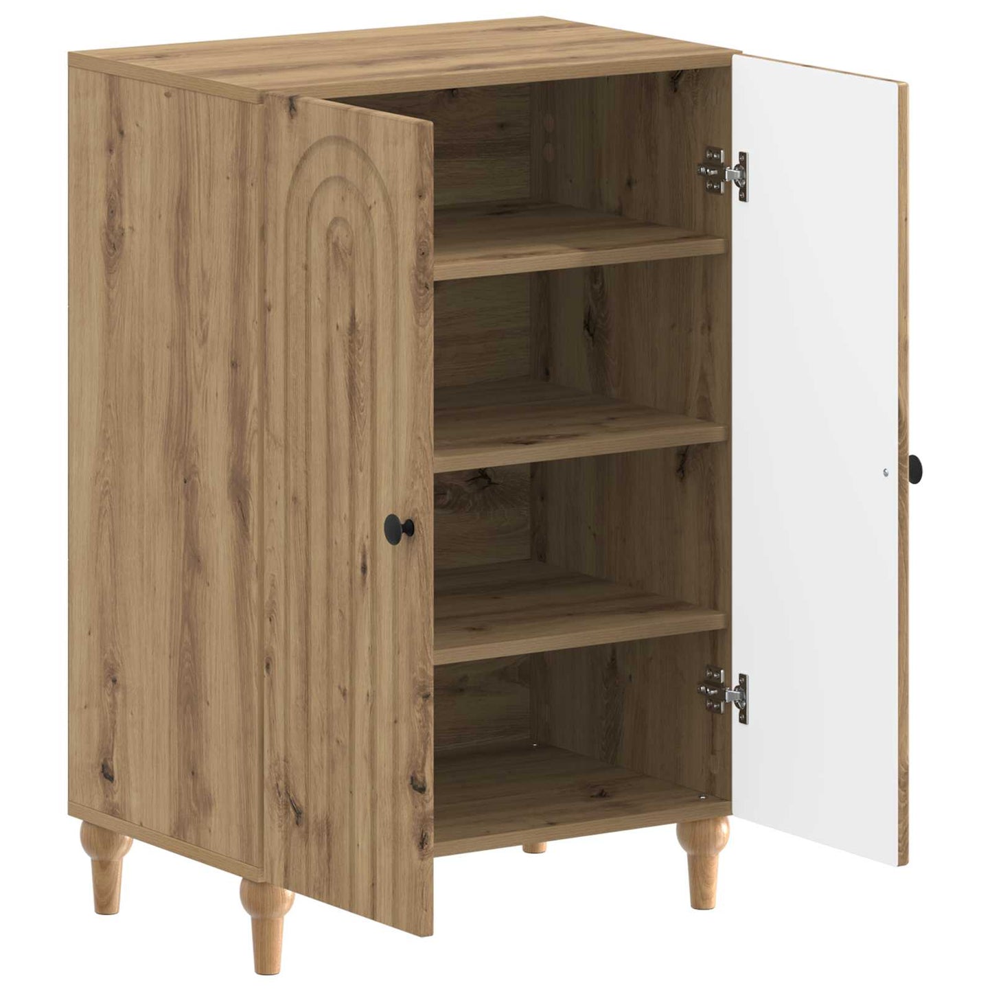 Schoenenkast ALKMAAR 59,5 x 39,5 x 90 cm Bewerkt hout