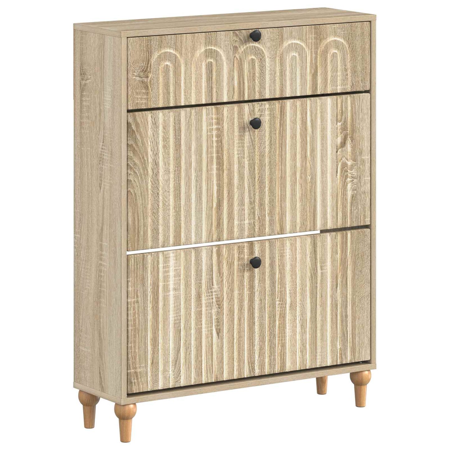 Schoenenkast ALKMAAR 78 x 24 x 103 cm Bewerkt hout Sonoma Eiken