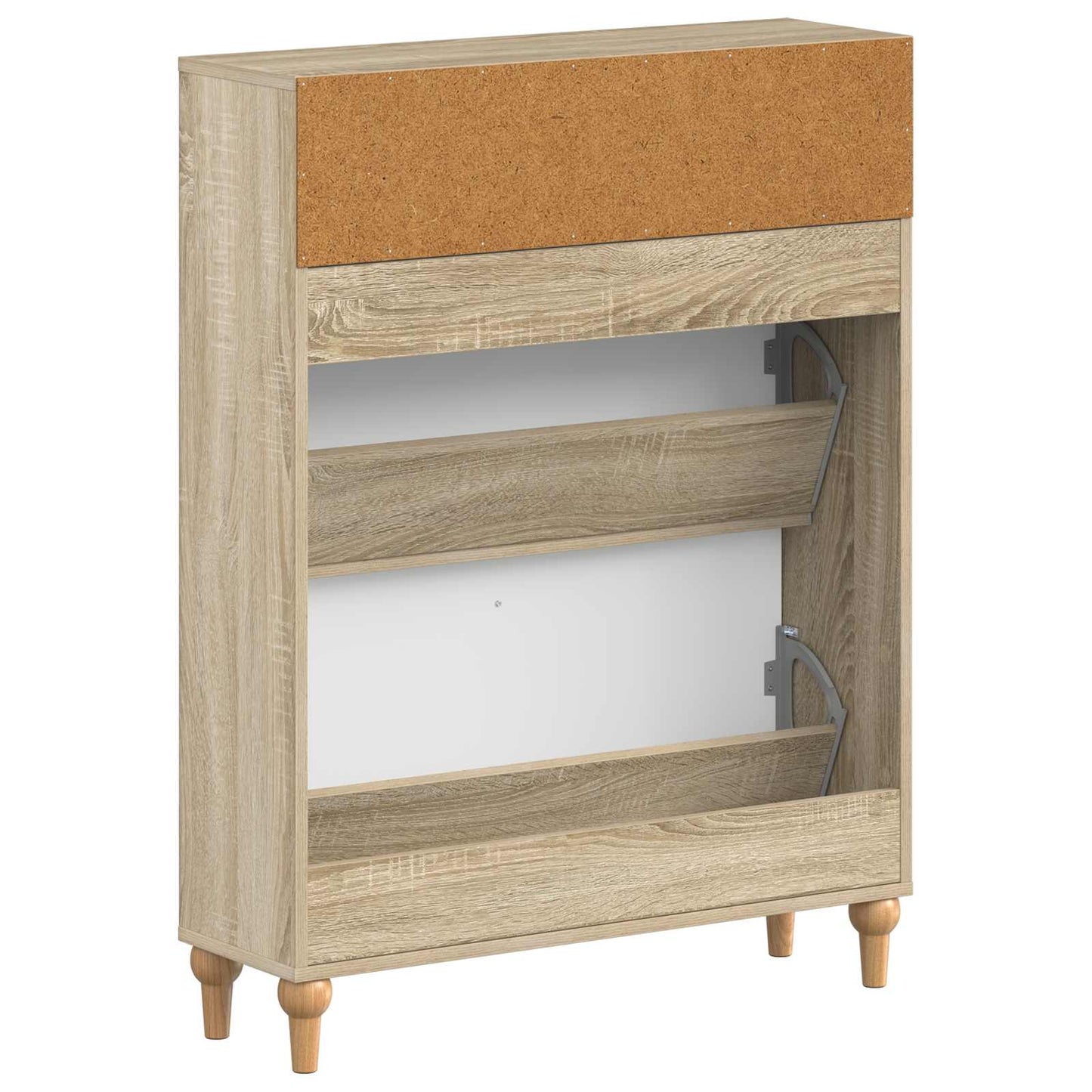 Schoenenkast ALKMAAR 78 x 24 x 103 cm Bewerkt hout Sonoma Eiken