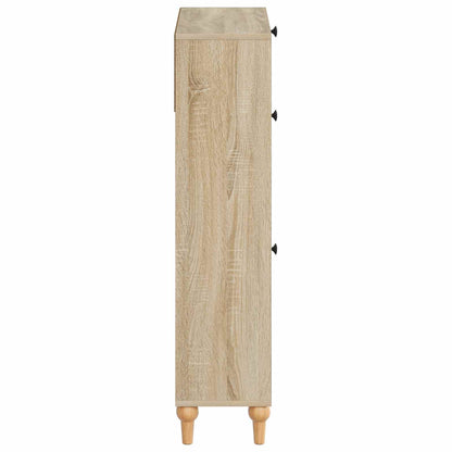 Schoenenkast ALKMAAR 78 x 24 x 103 cm Bewerkt hout Sonoma Eiken