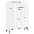 Schoenenkast ALKMAAR 78 x 24 x 103 cm Bewerkt hout