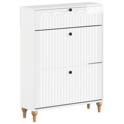Schoenenkast ALKMAAR 78 x 24 x 103 cm Bewerkt hout