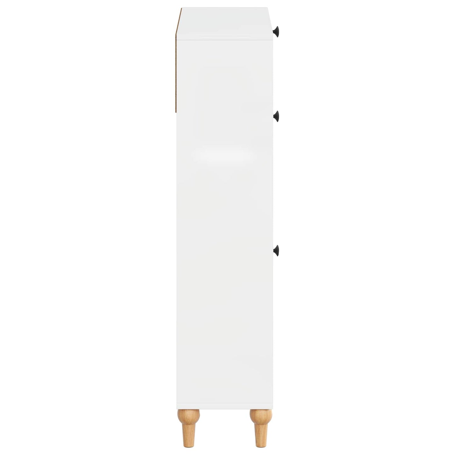 Schoenenkast ALKMAAR 78 x 24 x 103 cm Bewerkt hout