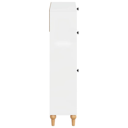 Schoenenkast ALKMAAR 78 x 24 x 103 cm Bewerkt hout