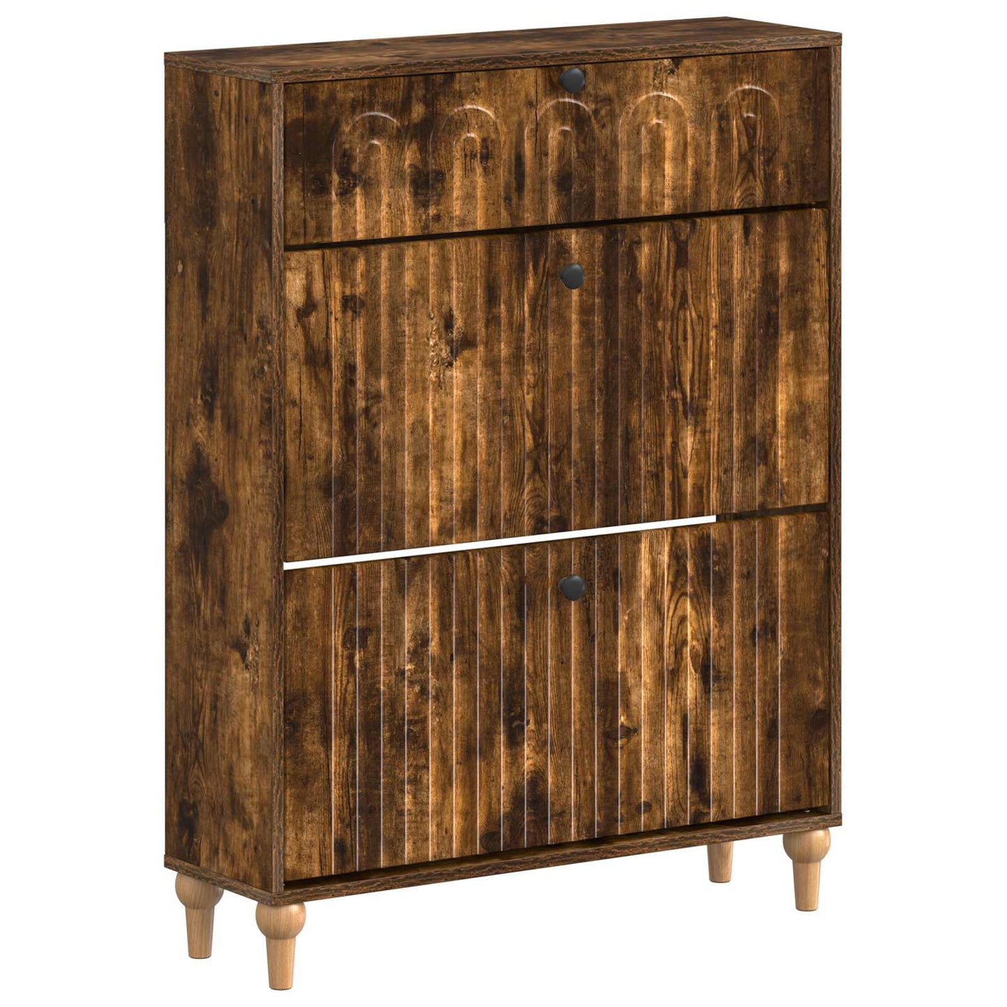 Schoenenkast ALKMAAR 78 x 24 x 103 cm Bewerkt hout