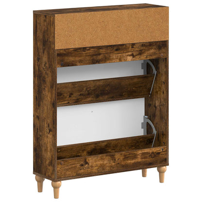 Schoenenkast ALKMAAR 78 x 24 x 103 cm Bewerkt hout