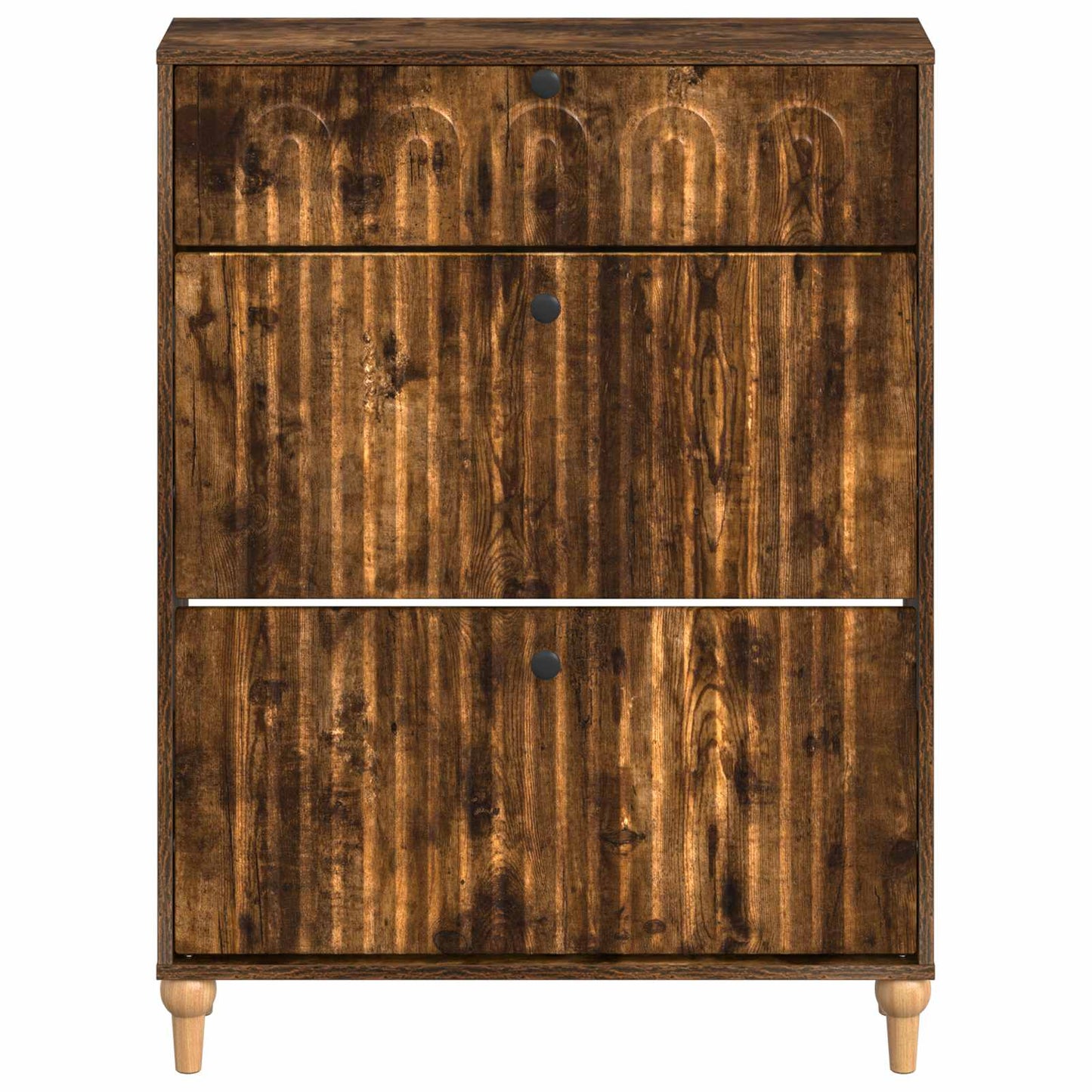 Schoenenkast ALKMAAR 78 x 24 x 103 cm Bewerkt hout