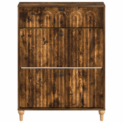 Schoenenkast ALKMAAR 78 x 24 x 103 cm Bewerkt hout