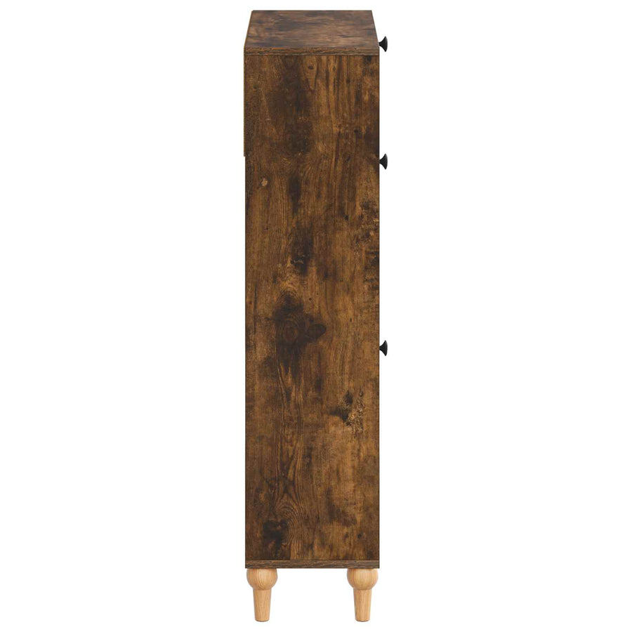 Schoenenkast ALKMAAR 78 x 24 x 103 cm Bewerkt hout