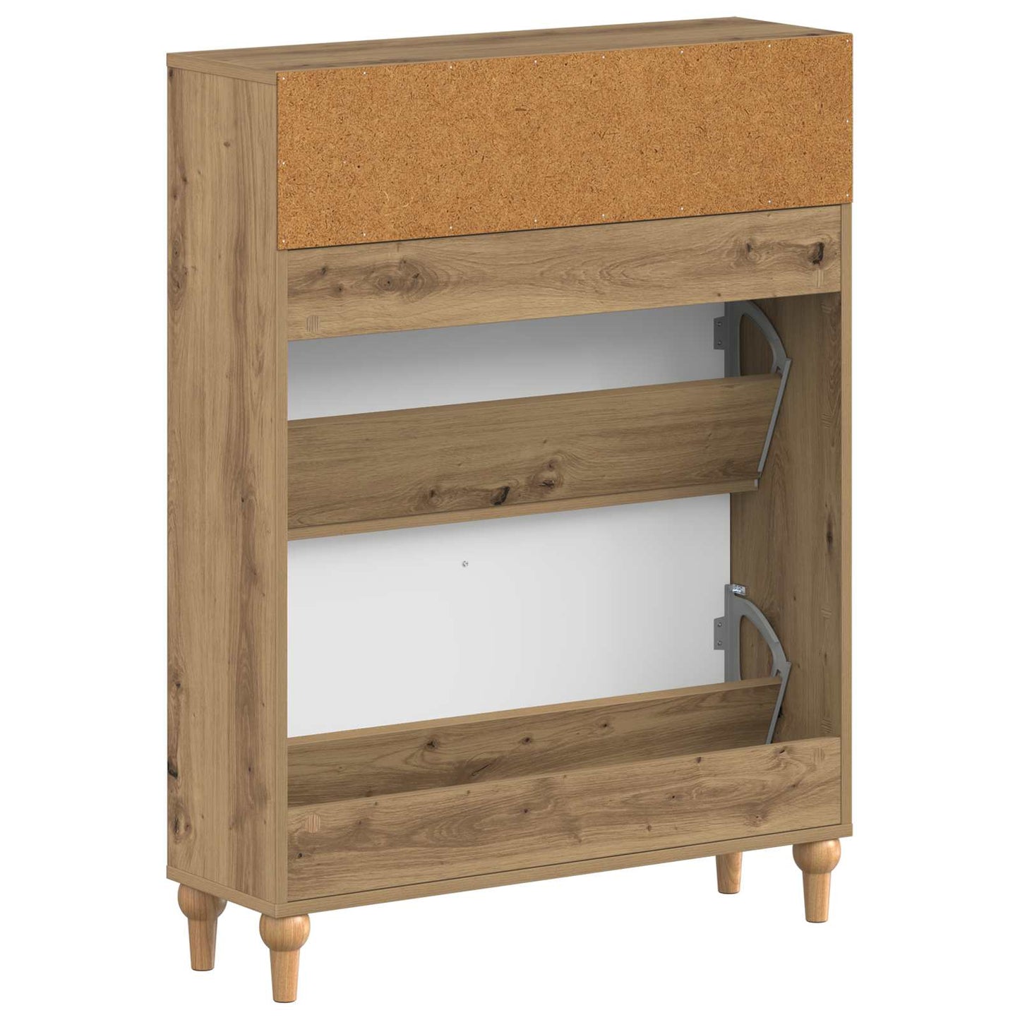 Schoenenkast ALKMAAR 78 x 24 x 103 cm Bewerkt hout