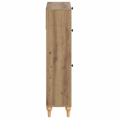 Schoenenkast ALKMAAR 78 x 24 x 103 cm Bewerkt hout
